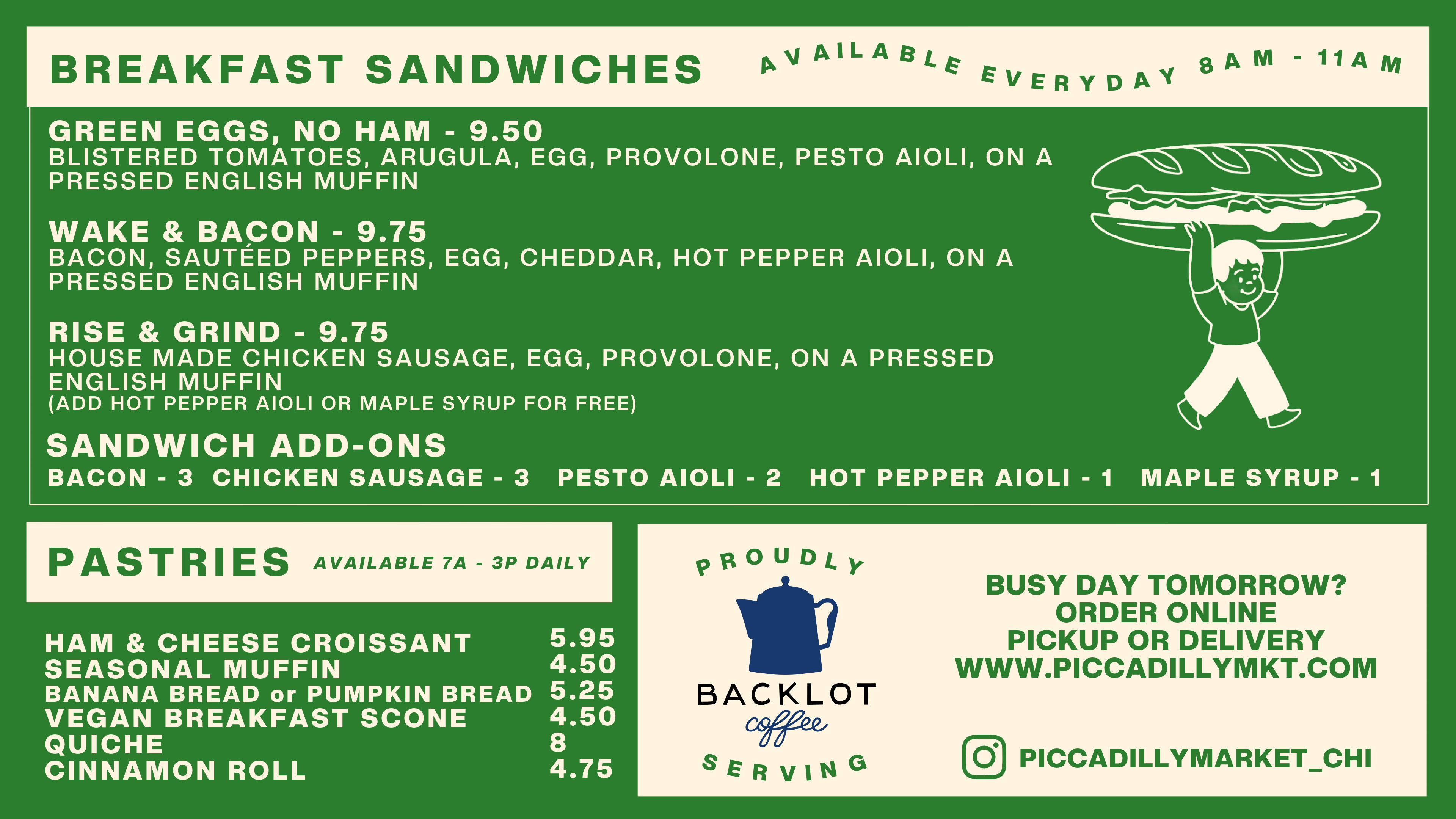 Market menu — page 2 — Lincoln Square